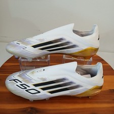 Adidas F50 Elite LL FG Mens 12.5 White Gold S...