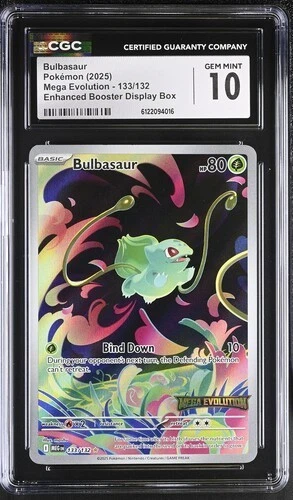 Bulbasaur *CGC 10* Illustration Rare *Mega Evolution* #133 * Pokemon