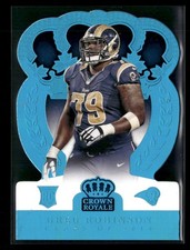 Greg Robinson 2014 Panini Crown Royale Blue Holofoil #165 Rookie Rams #/199