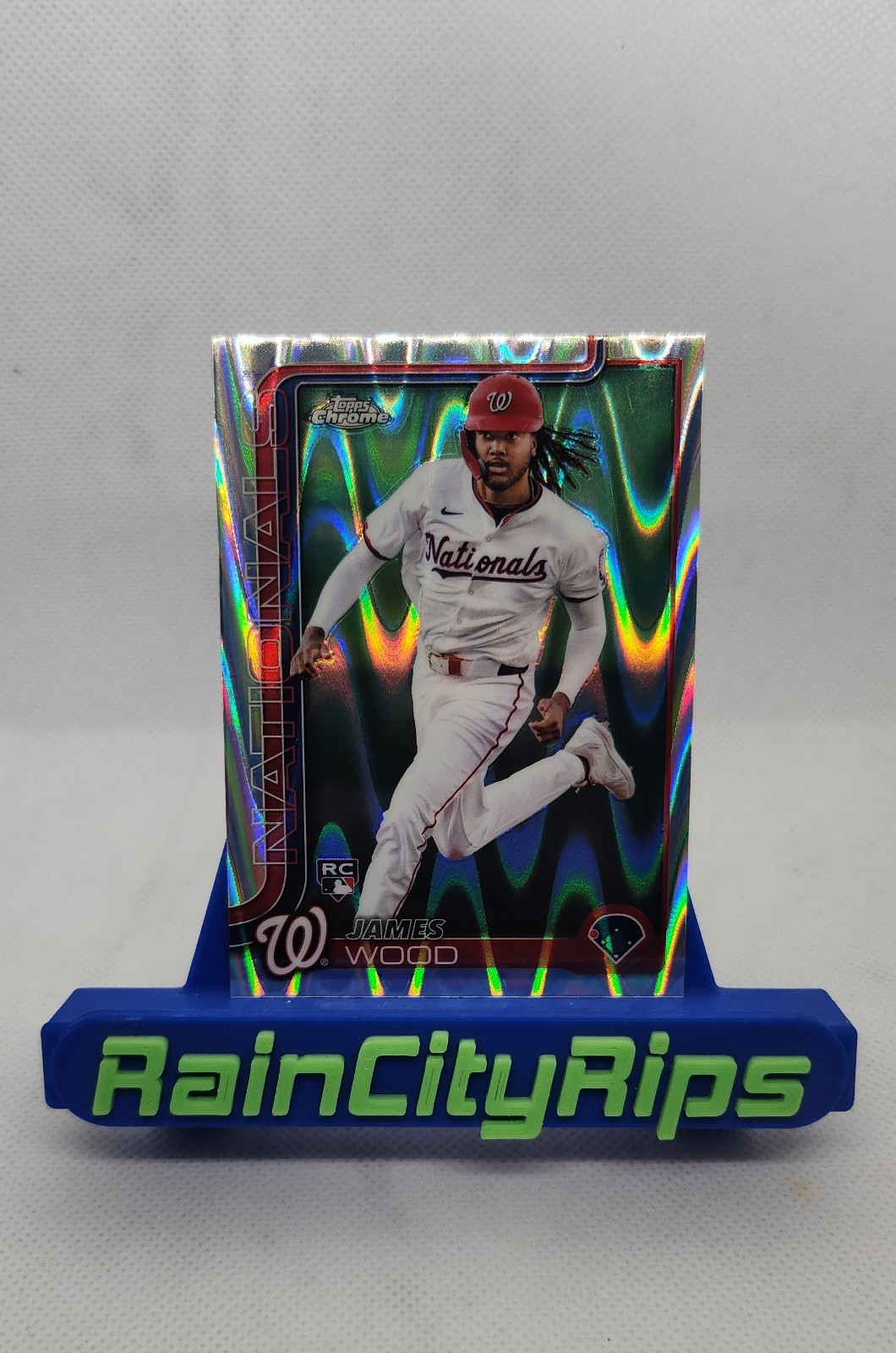 2025 Topps Chrome - James Wood #132 RayWave Refractor (RC)