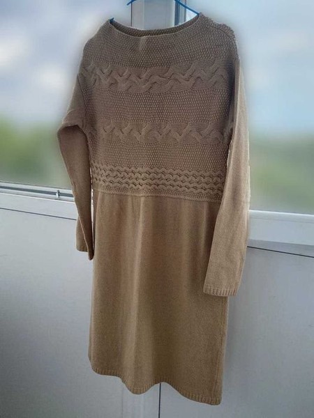 Damen Max Mara Kleid Beige Wolle 38