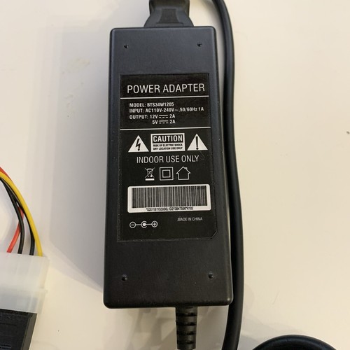 External MOLEX Power Supply - US SELLER - 12V DC 5V DC 4-Pin Adapter - Bild 2 von 7