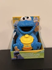 New Sesame Street Cookie Monster Cookie's Counting Jar 12-Pieces 20+ Phrases