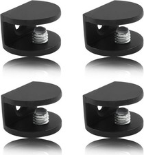 8PCS Adjustable Frameless Glass Shelf Brackets Clamp for 8-10mm Glass