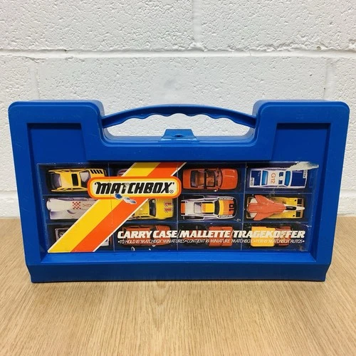 Vintage Matchbox Miniatures 18 Die Cast Car Carry Case Empty Original