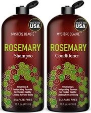 Rosemary Shampoo and Conditioner Set for Hair Growth - 16 oz Each - Sulfate F...