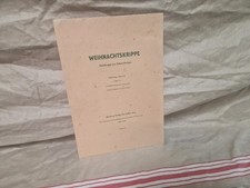 Alter Bastelbogen DDR Weihnachtskrippe