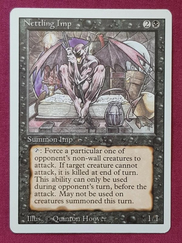 "Nettling Imp" - Magic The Gathering Card - Revised