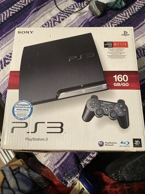 Sony PlayStation 3 Slim 160GB - Black (CECH-2501A) with box & 22 games!