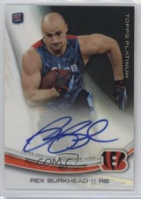 2013 Topps Platinum Auto Rookie Refractors Rex Burkhead #A-RB Auto 0ae