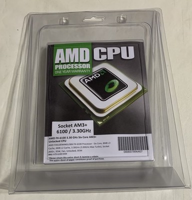 AMD FX-6100 6-Core 3.3 GHz Socket AM3+ 95W FD6100WMW6KGU Desktop Processor NOS