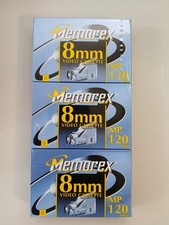 3 PACK Memorex MP 120 8MM Video Cassette NEW SEALED