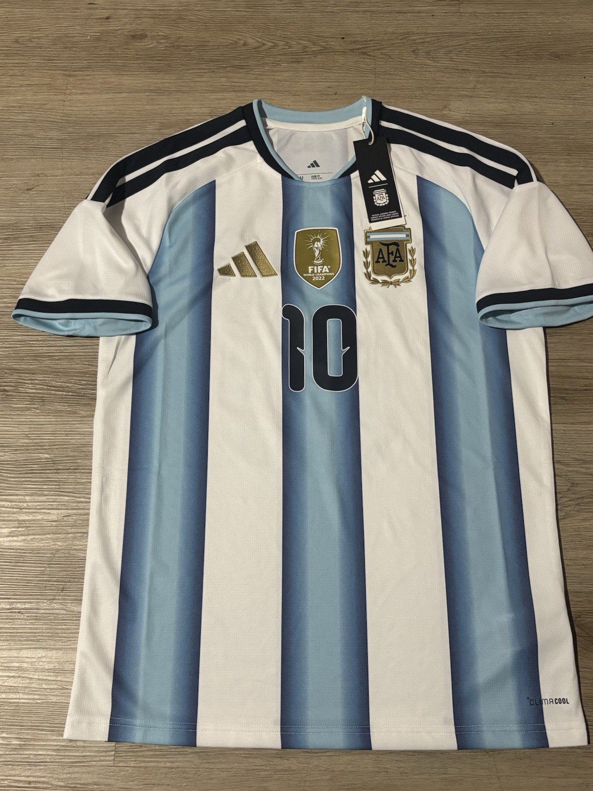 Adidas Argentina Messi 10 Home Jersey BNWT Size Medium
