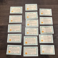 Lot of 16 Vintage Coupons, Permits, Licenses , etc - Humor