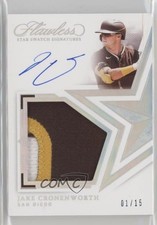 2022 Panini Flawless Star Swatch Signatures 1/15 Jake Cronenworth Auto w6g
