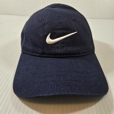 Nike Toddler Navy Blue Adjustable Cap Hat Hook and Loop Back