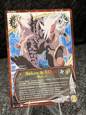 Sakon & Ukon (State 2) N1131 Naruto CCG 1st Edition Foil Text Rare LP