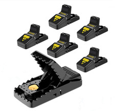 6 Pack Mouse Traps Rat Mice Killer Snap Trap Power Rodent Heavy Duty Pest Trap