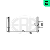 Kondensator Klimaanlage ERA 667018 Aluminium FüR Fiat Punto 16V 188 233 235 253