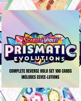 Pokemon Prismatic Evolutions Complete Reverse Holo Master Set 100 Cards Umbreon