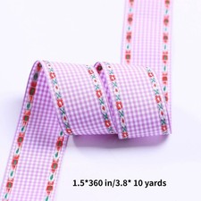 Ruban Bordure Fleur Tissé Polyester DIY Large Accessoire Rétro, Lot