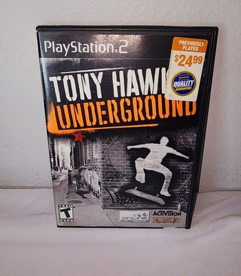 Tony Hawk's Pro Skater 4 PS2 Disc in Tony Hawk's Underground Case - Blockbuster