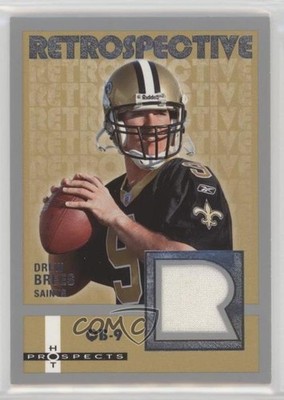 2006 Fleer Hot Prospects Retrospective Jerseys Drew Brees #RE-DR HOF 1n0