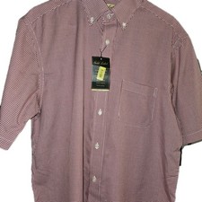 New Roundtree Yorke Mens Gold Label Non Iron Perfect Performance Sz M Shirt