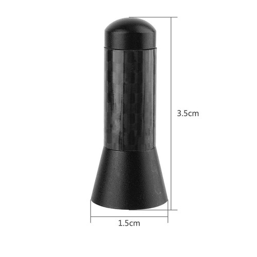 Car 1.4" Carbon Fiber AM/FM Radio Car Short Antenna Stubby Screw Aluminum-Parts - Foto 5 di 12