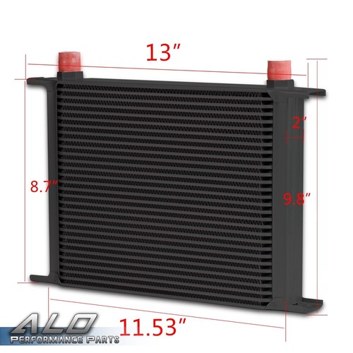 30 Row AN10 Universal Aluminum Engine Oil Cooler + Filter Relocation Kit - Picture 2 of 9