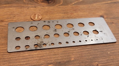 VTG - LA SPIEVAK CORP LOS ANGELES CALIF - DECIMALS Drill / Rod Gage Index Plate - Picture 3 of 12