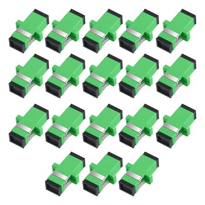 18pcs SC to SC Fiber Optical Coupler SC-SC APC Singlemode SM Simplex Adapter