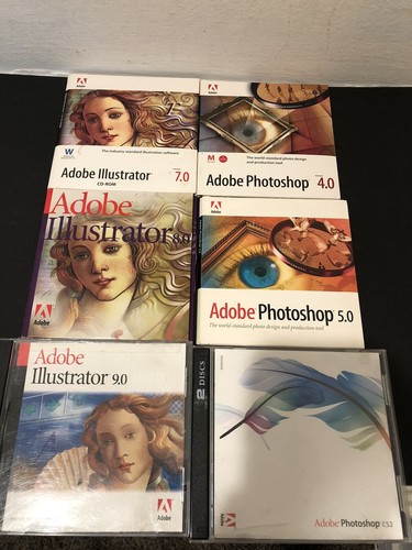 Pakiet Adobe Photoshop Illustrator partia 4.0 5.0 7.0 8.0 9.0 oprogramowanie CS2 BEZ KLUCZY - Zdjęcie 12 z 12