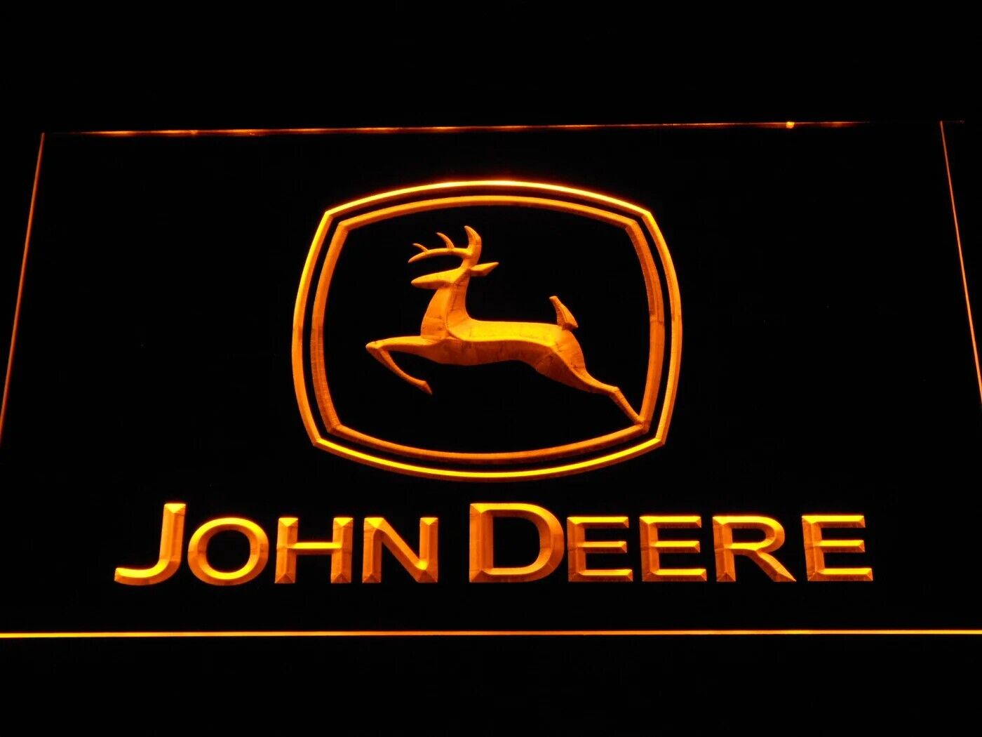 John Deere Tractors Parts and Repair Service Beer Bar Pub LED Neon Light Sign