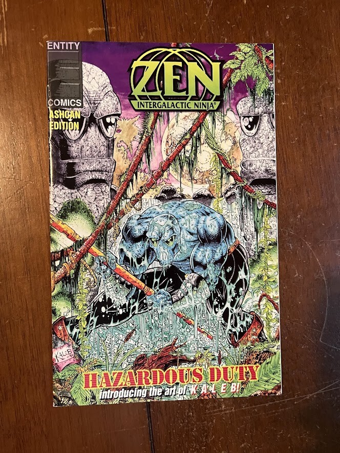 ZEN THE INTERGALACTIC NINJA ASHCAN FLIPBOOK VF ENTITY COMICS 1994