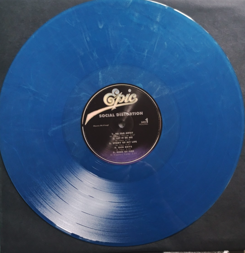 Social Distortion - Social Distortion Vinyl-LP Blue Silver Swirl Numbered Nr1780 - Foto 7 di 8