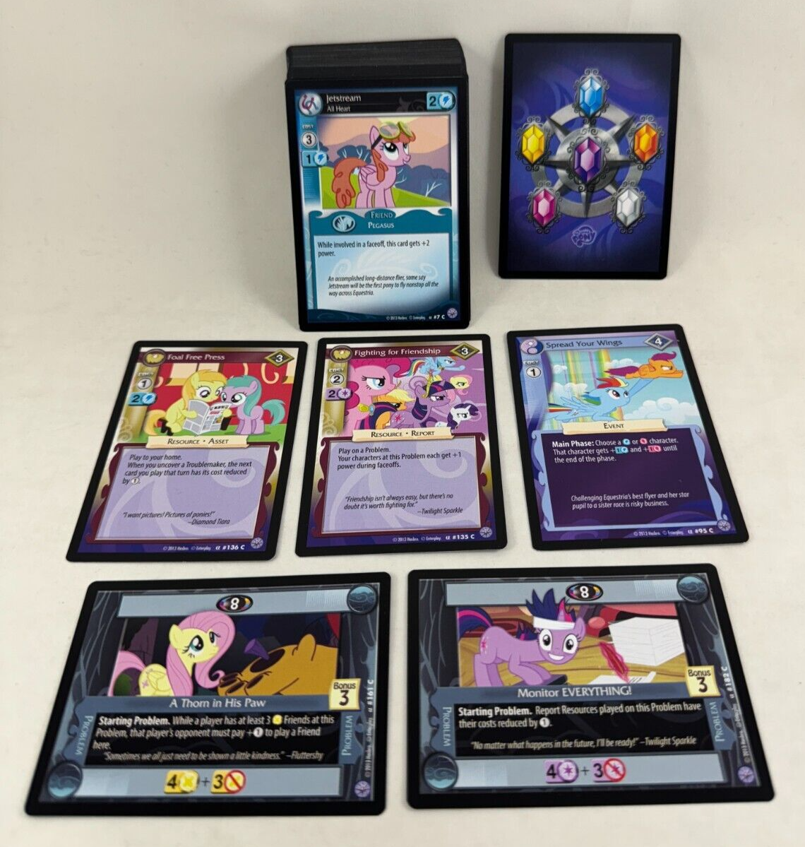 MY LITTLE PONY CCG CARD GAME 2013: BOOSTER SET OF ALL COMMON Cards