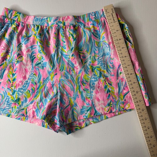 Lilly Pulitzer Girls Shorts Sz XL Pull On Colorful Print Elastic Waist Casual - Picture 8 of 11