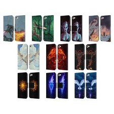 OFFICIAL CHRISTOS KARAPANOS MYTHICAL ART LEATHER BOOK CASE FOR APPLE iPOD TOUCH