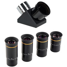 SVBONY 1.25inch 66  Telescope Eyepieces Set 6/9/15/20mm UWA 90  Mirror Diagonal