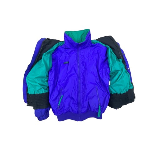 Vintage Sky Columbia Vamoose Men's Parka Jacket 3 In 1 Colorblock Sz L - Picture 11 of 24
