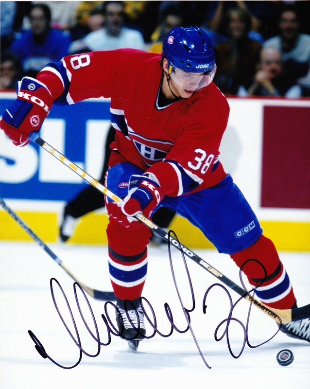 Vladimir Malakhov signed 8x10 Montreal Canadiens color photo 