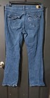 Levi’s 515 Boot Cut Jeans Womens Size 12 Distressed Dark Wash Flap Pockets Blue — photo 4