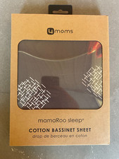 4Moms mamaRoo Sleep Bassinet Sheet - Grey - Crosshatch - NEW