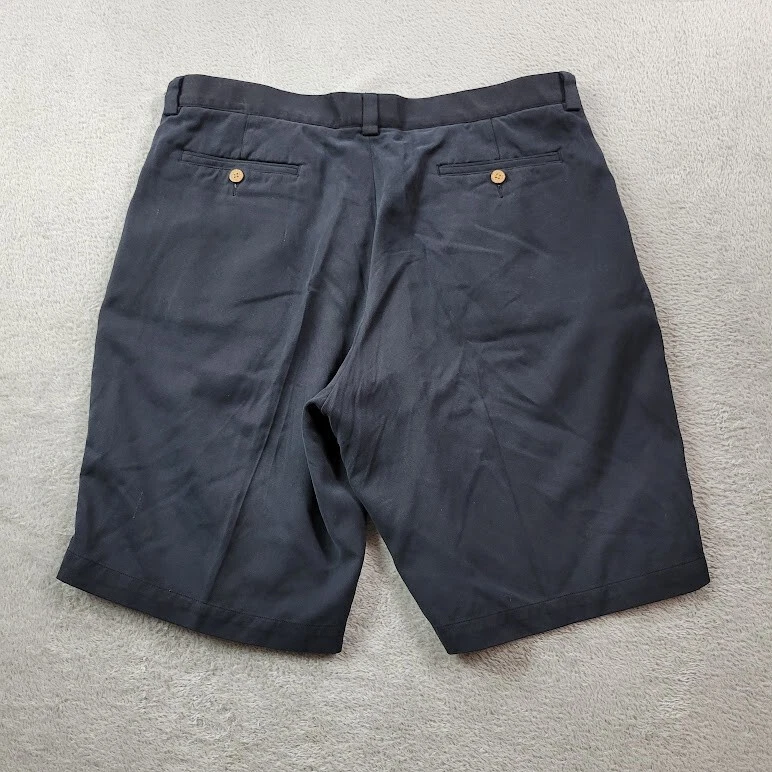 Pantalones Cortos Pussers Island Reserve Para Hombre 36 Negros 100% Seda Playa Ligeros Exterior Foto 2 de 4