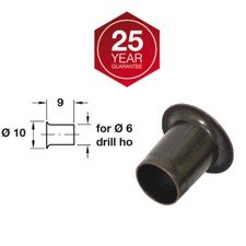Packs Of Hafele Ø6.5mm Plug In Steel Sockets For Wooden Shelves Shelf Support