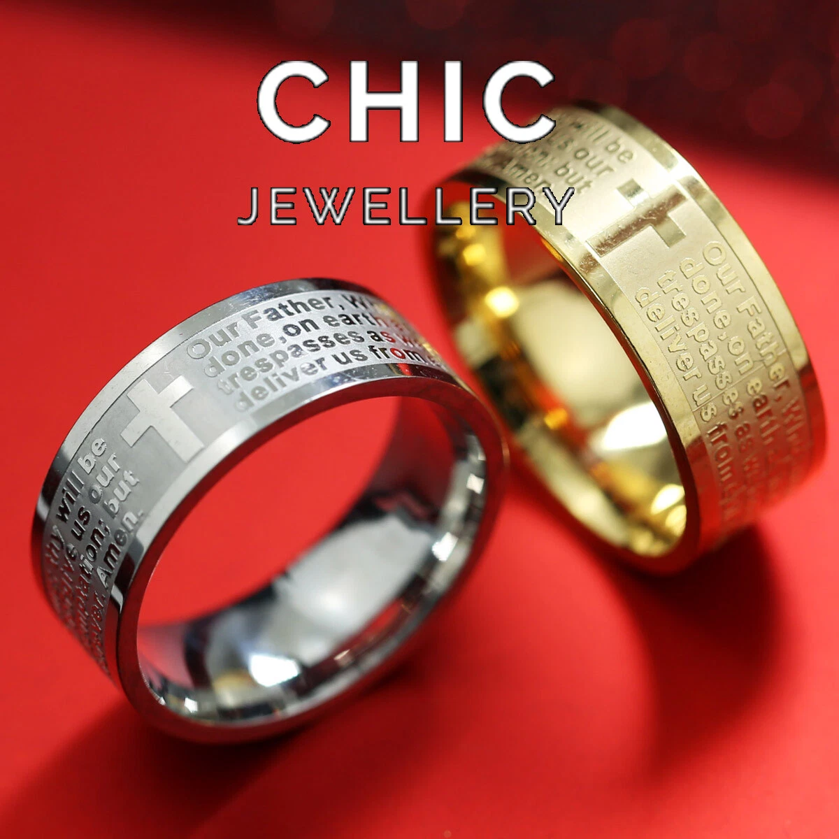 Christian mens wedding bands deals