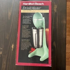 New In Box Hamilton Beach Class Drink Master Mixer Blender Jadeite  Green 65250