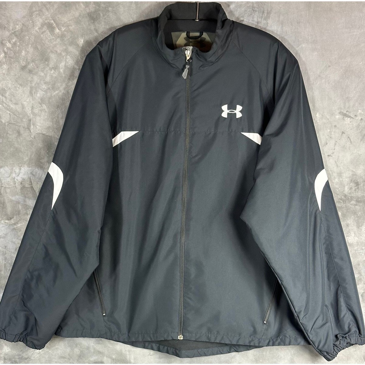 Under Armor Men's Black Fleece Line Full Zip Jacket sz XXL (14404