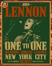 John Lennon - One to One Live In Concert 1972 - Restored - Metal Sign 11 x 14
